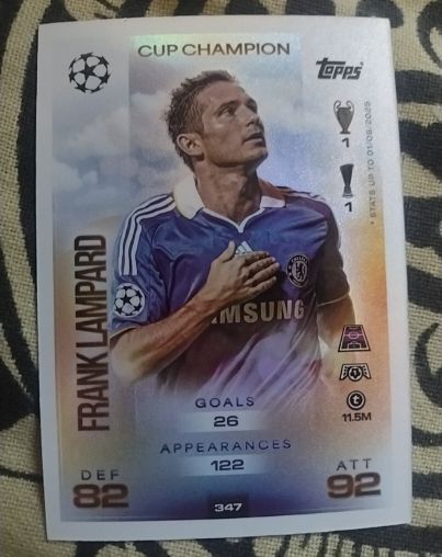 2025-26 Topps Match Attax UEFA Champions #347 Frank Lampard — front