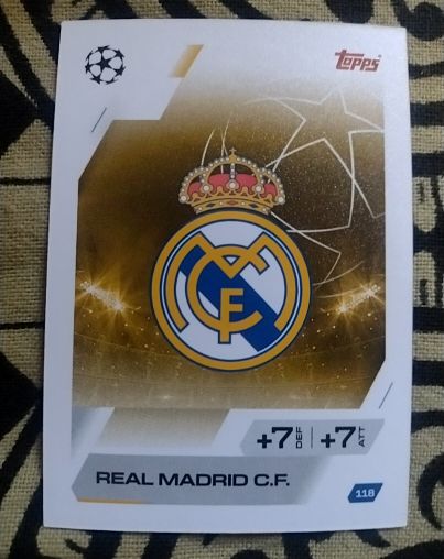 2024-25 Topps Match Attax UEFA Club Competitions #118 Real Madrid C.F. — front