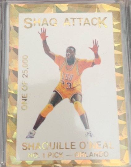 1992 Shaquille O'Neal Shaq Attack #2 Rookie Promo Card — front