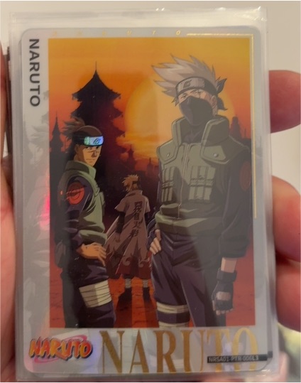 2025 Kayou Naruto #NRSA01-PTR-006L3 Kakashi/Iruka/Minato Heaven Scroll — front