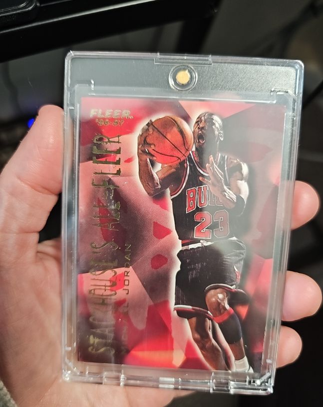1996-97 Fleer #4 Michael Jordan Stackhouse's All-Fleer — front