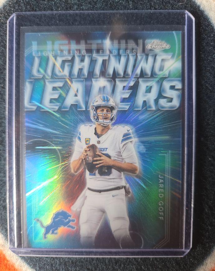 2025 Topps Chrome #LL-2 Jared Goff Lightning Leaders SSP — front
