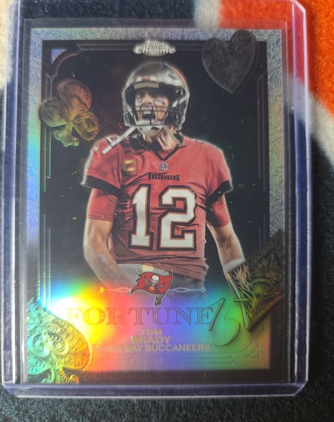 2025 Topps Chrome #F15-35 Tom Brady Fortune 15 — front