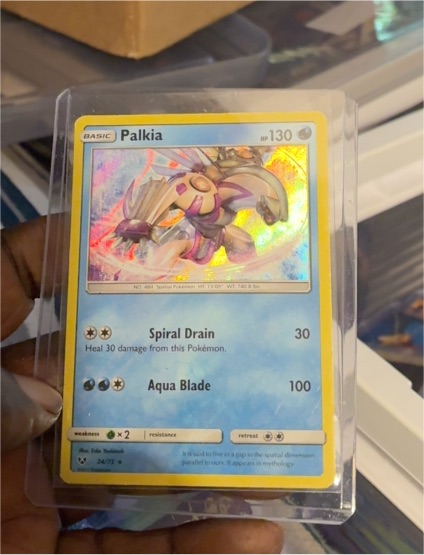 2017 Pokémon Sun & Moon Shining Legends #24 Palkia — front