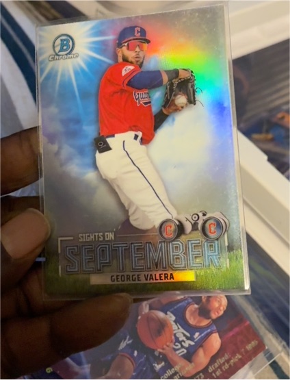 2023 Bowman Chrome Sights On September #SOS-9 George Valera — front