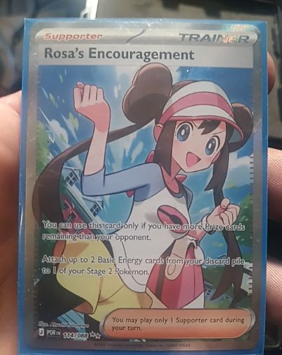 2023 Pokémon TCG Perfect Order #114 Rosa's Encouragement — front