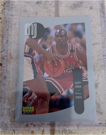 1998 Upper Deck MJ Sticker #19 Michael Jordan — front