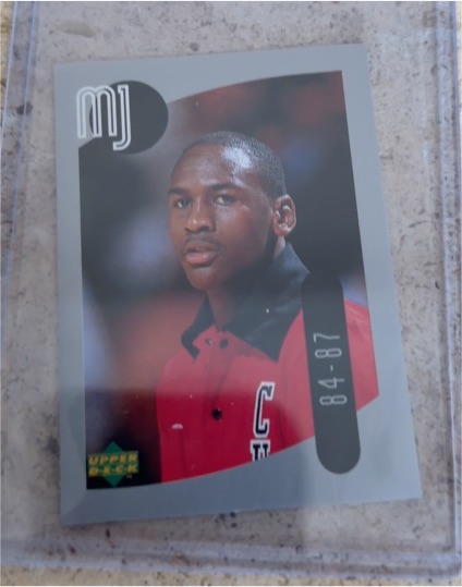1998 Upper Deck MJ Sticker #13 Michael Jordan — front