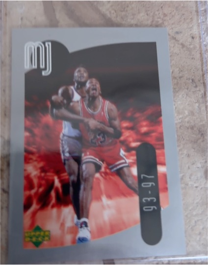 1998 Upper Deck MJ Sticker #46 Michael Jordan — front