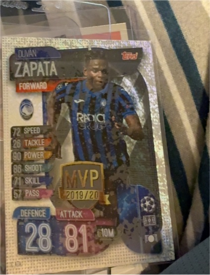 2019-20 Topps Match Attax UEFA Champions League #ATA 12 Duvan Zapata — front