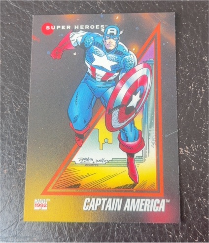 1992 Impel Marvel Universe Series 3 #37 Captain America — front