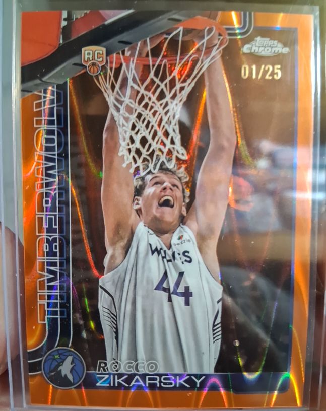 2025-26 Topps Chrome #296 Rocco Zikarsky — front