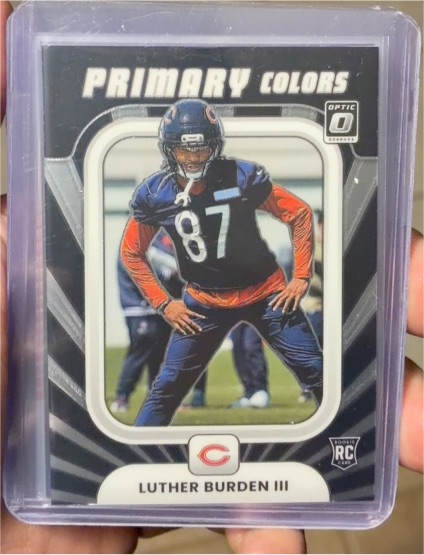 2025 Panini Donruss Optic #6 Luther Burden III Primary Colors Chicago Bears — front