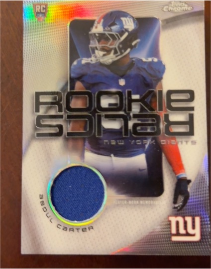 2025 Topps Chrome Rookie Relics #RR-AC Abdul Carter — front