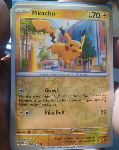 2024 Pokémon #018 Pikachu — front