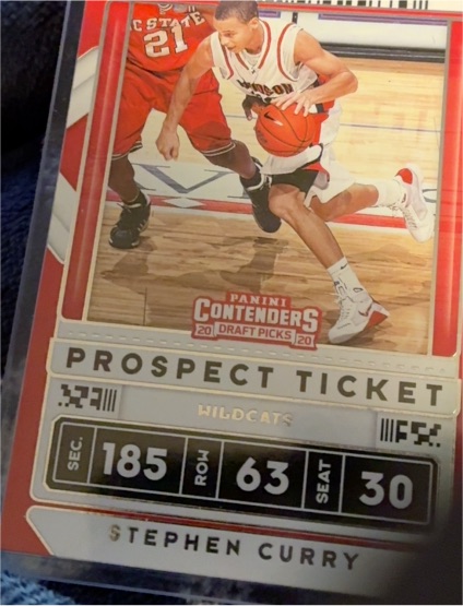 2020-21 Panini Contenders Draft Picks #1 Stephen Curry — front