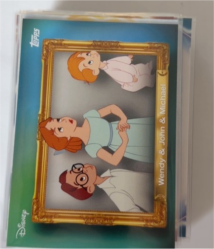 2026 Topps Disney Neon #FF-3 Wendy & John & Michael Family First Insert — front