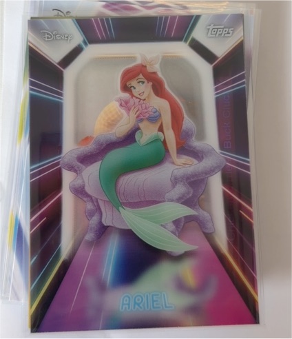 2026 Topps Disney Neon #NPL-3 Ariel Illuminated Neon Lights — front