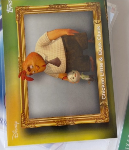 2026 Topps Disney Neon #FF-18 Chicken Little & Buck Cluck — front