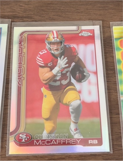 2025 Topps Chrome #263 Christian McCaffrey — front