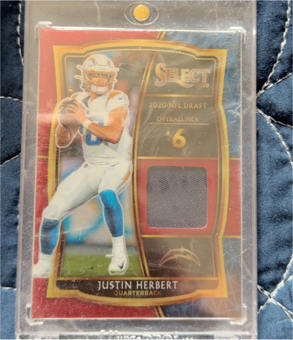 2020 Panini Select #6 Justin Herbert — front