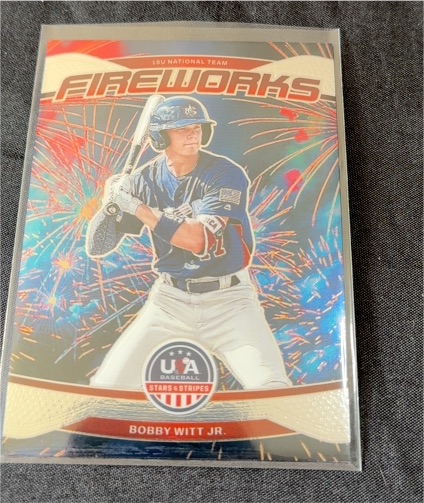 2026 Panini Stars & Stripes #12 Bobby Witt Jr. Fireworks — front