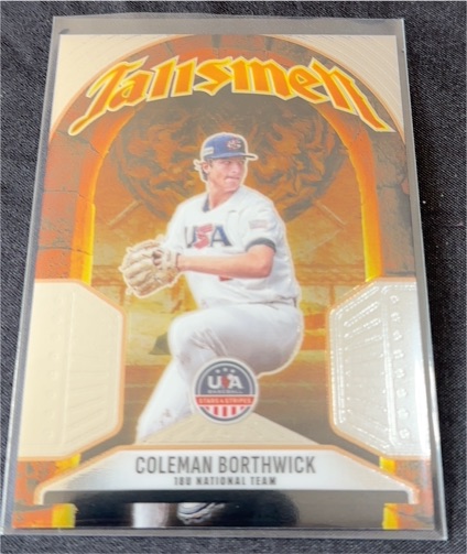 2026 Panini Stars & Stripes Prizm Talismen #17 Coleman Borthwick — front