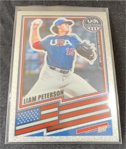 2026 Panini Stars & Stripes Prizm #38 Liam Peterson — front
