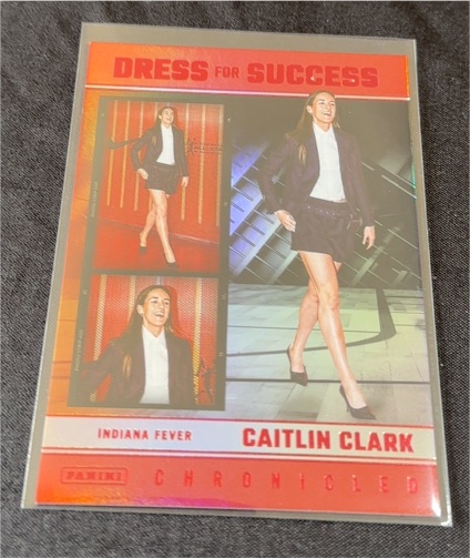 2025 Panini Chronicled #64 Caitlin Clark Dress For Success — front