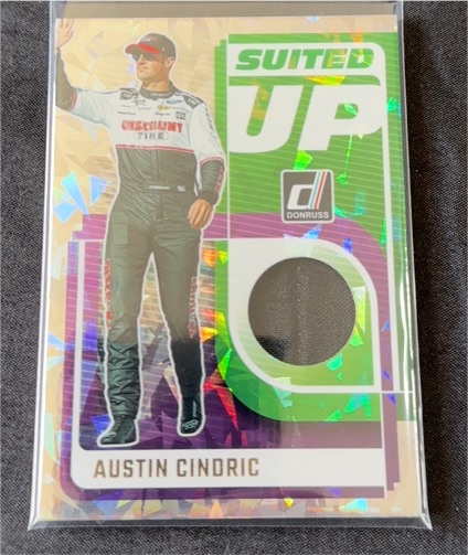 2025 Donruss Racing #SU-ACD Austin Cindric Suited Up — front