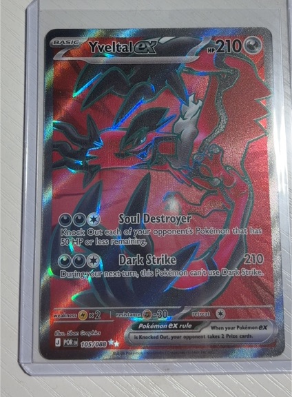 2014 Pokémon XY Perfect Order #105 Yveltal EX — front