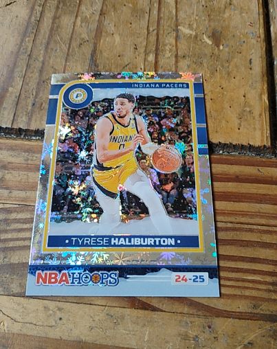 2023-24 Panini NBA Hoops Premium Stock #201 Tyrese Haliburton — front