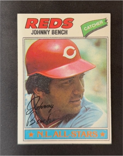 1977 Topps #70 Johnny Bench — front