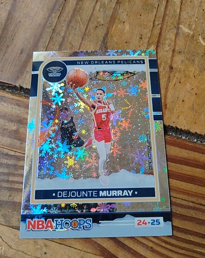 2024-25 Panini NBA Hoops Premium Prizm Winter #27 Dejounte Murray — front