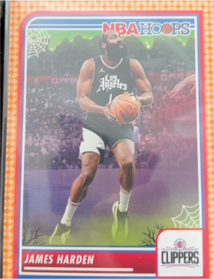 2023-24 Panini NBA Haunted Hoops Orange #77 James Harden — front