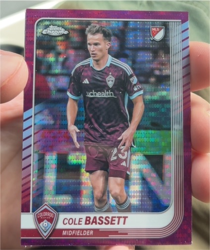 2025 Topps Chrome MLS #48 Cole Bassett — front
