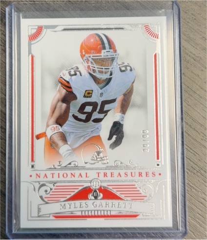2024 Panini National Treasures #23 Myles Garrett — front