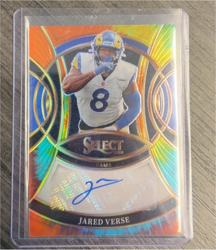 2025 Panini Select Signatures #SP-JVE Jared Verse — front