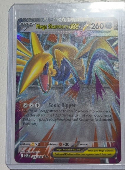 2026 Pokémon #055 Mega Skarmory ex — front