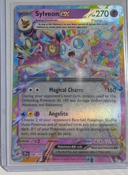 2024 Pokémon SV08: Surging Sparks #086 Sylveon ex — front