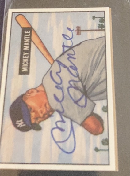 1951 Bowman #253 Mickey Mantle — front