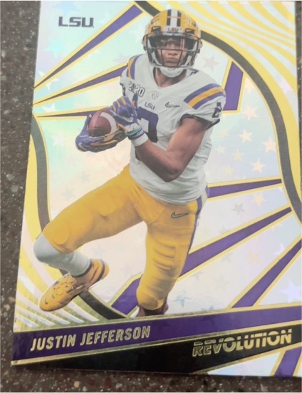 2023 Panini Chronicles Draft Picks Revolution Astro #86 Justin Jefferson — front