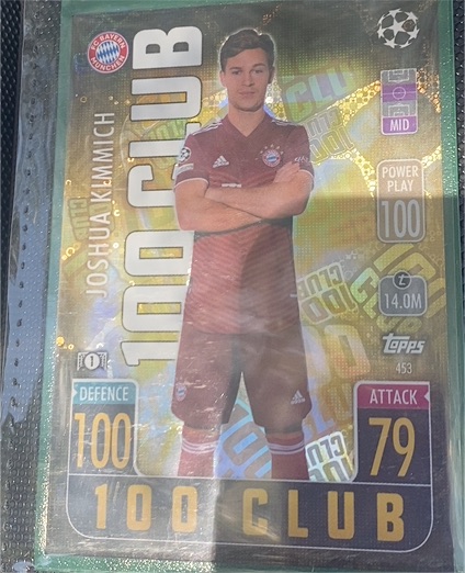 2021-22 Topps Match Attax #453 Joshua Kimmich 100 Club — front