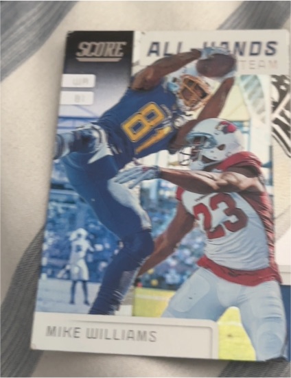 2019 Score #AHT-7 Mike Williams — front