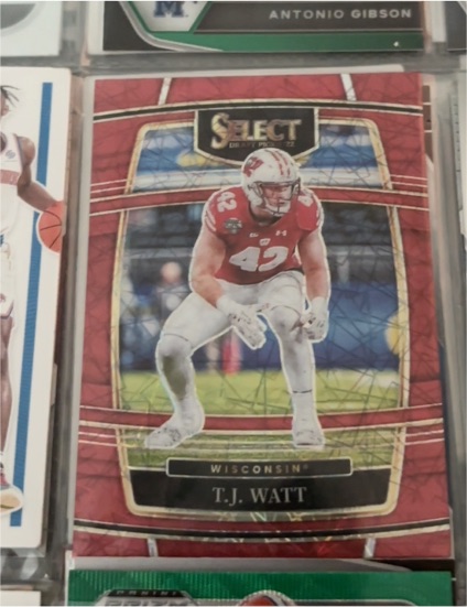 2022 Panini Select Draft Picks #34 T.J. Watt — front
