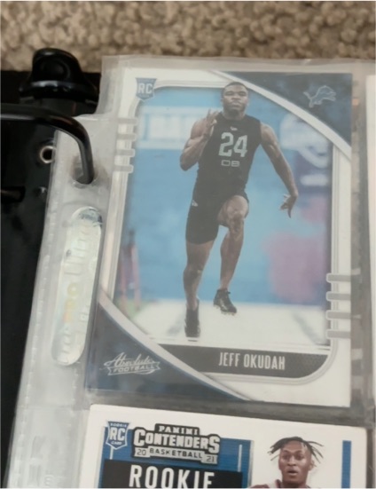 2020 Panini Absolute #155 Jeff Okudah Rookie — front