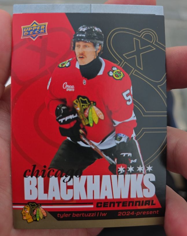 2025-26 Upper Deck Chicago Blackhawks Centennial #21 Tyler Bertuzzi — front