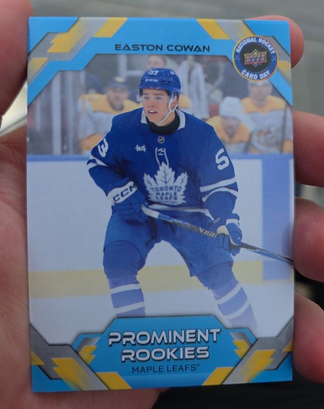 2026 Upper Deck National Hockey Card Day #NHCD-9 Easton Cowan Rookie — front