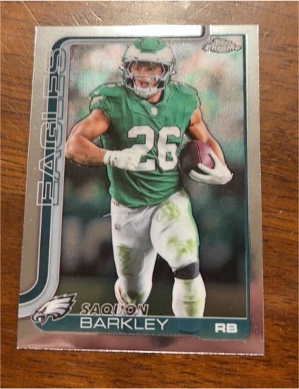 2025 Topps Chrome #248 Saquon Barkley Philadelphia Eagles — front