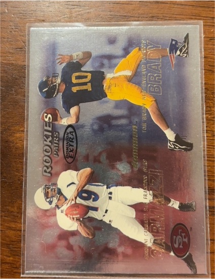 2000 Skybox Dominion #234 Tom Brady Rookies Pairs — front